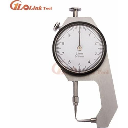 High quality Dial Thickness Gauge Curved Tip 0-10mm/0-20mm For Hollow Pipe Or Circular Tube Caliper Gauge Measuring Tools