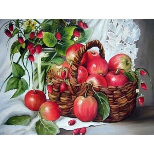 5D DIY Diamond Embroidery Fruit Basket Mosaic Rhinestone Home Decoration Diamond Painting handmade crafts Home Decor Gifts