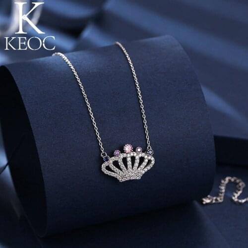 Keoc New Creative Color Bead Jewelry AAACZ Womens Necklaces Wedding Dance Queen Fashion Jewelry Gift Sale Jewerly From Body