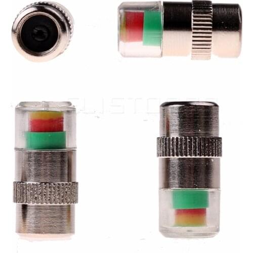 4 PCS/Lot 2.4Bar Car Auto Tire Pressure Monitor Valve Stem Caps Sensor 3 color Indicator Eye Alert Diagnostic Tools Kit