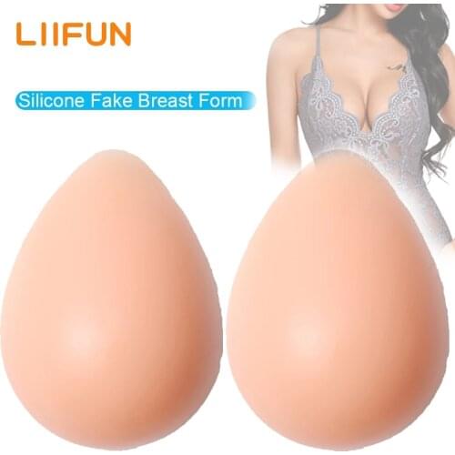 Liifun Realistic Silicone Breast Forms Breast Plate Boobs Soft Pads Meme for Crossdresser Drag Queen Transvestite Mastectomy