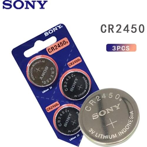3PCS 3V SONY Li-ion Watch CoCells Button Battery CR2450 DL2450 BR2450 LM2450 KCR5029 Piles Bouton
