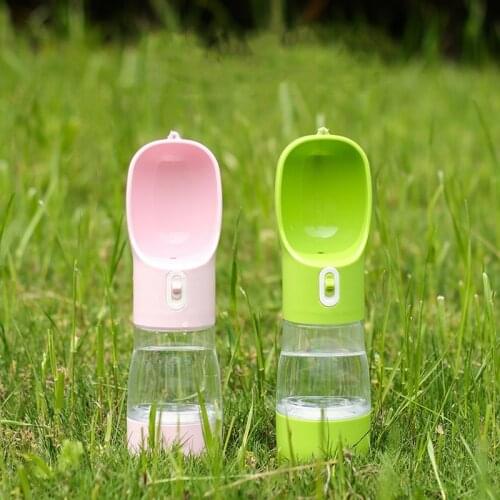 One Button Water Feeding Multi-functional Pet Companion Cup Portable Dog Food Outdoor Travel Kettle Drinking Water Dispenser