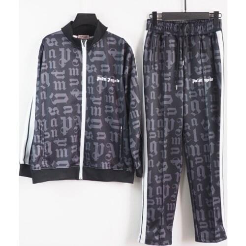 Palm Angel mens and womens sports jacket, long sleeve pants, fashionable, gift for boyfriend, sportswear set