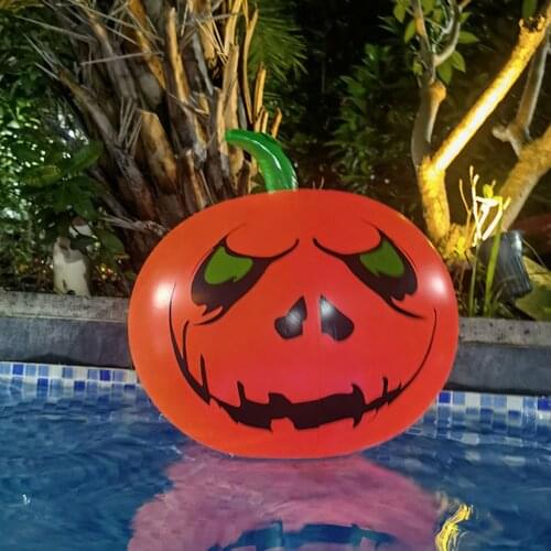 Halloween Inflatable LED Light Luminous Pumpkin Ball Horror Props For Halloween Party Garden Bar KTV Swimming Pool candid