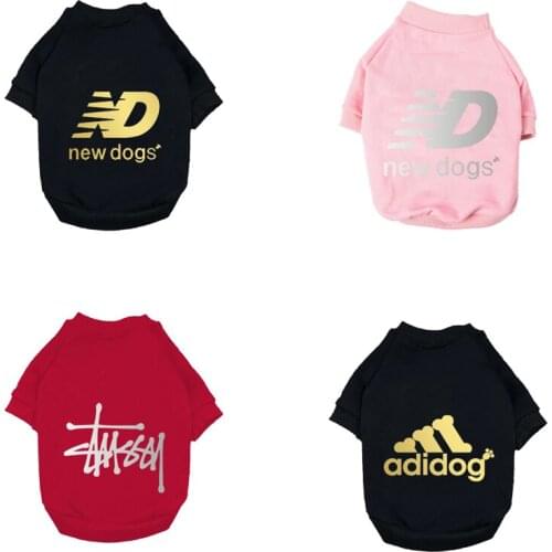 New Printed Dog Clothes Four Seasons Warm Fashion Pet Clothes Small and Medium-sized Dog Pet Chihuahua Pug Dog Jacket Clothes