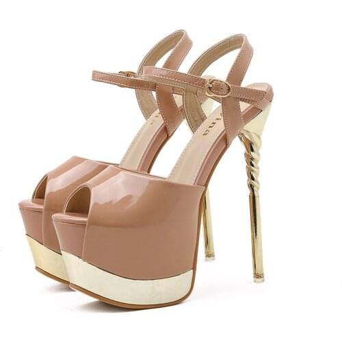 Sandals Women Platform Wedding Heels 17cm Shoes 2021 Summer Sandals Shoes Stripper Shoessrt65