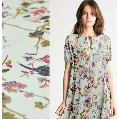 140 cm wide silk linen fabric meter 12mm printed linen silk fabric delicate vintage chinese silk fabric wholesale silk cloth