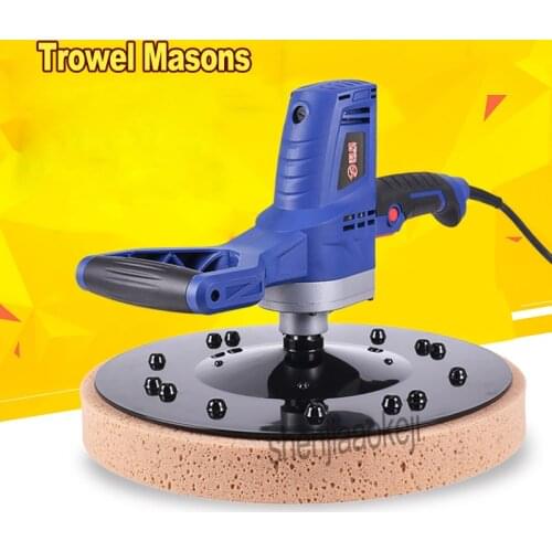 Trowel Masons Plastering Bucket Hand-held Trowel Tool 5 Speed Electric Concrete Cement Mortar Tools For Wall Floor 220V 1500W