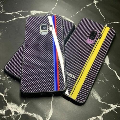 Luxury tempered glass silicone protective Case for Samsung Galaxy S8 S9 S10 Plus Note 8 9 10 A30 A50 Bling Plating Soft TPU Drop