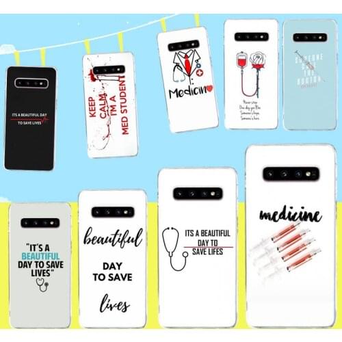 I'M A MEDICAL doctor Soft Silicone Black Phone Case for Samsung S9 plus S5 S6 S7 edge S8 S10 plus