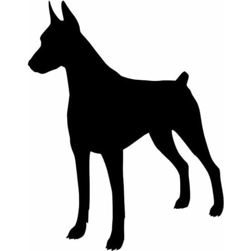 Doberman Pinscher Dog Window Decoration Vinyl Decal Sticker 15x12cm
