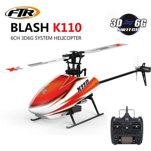 XK K110 6CH Brushless 3D-6G System RC Helicopter RTF with FUTABA S-FHSS