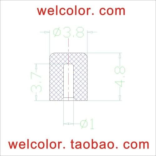 OD 1mm 1 small round Clear silicon cap seal custom waterproof sealing Rubber stopper plug cap 3.8 5/32" mm Straight column Plug