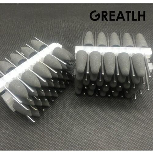 100pcs Diamond polishing Burs SILICONE Rubber polishers 2.35mm