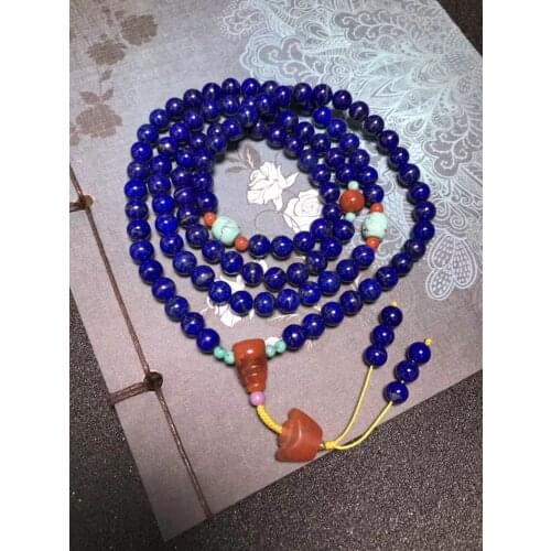 100% natural material jewelry men and women necklace Agate lapis lazuli turquoise viscose beads counting beads Free Shipping