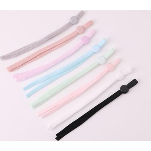 500 Pcs/lot 5mm High quality soft mask Sewing Elastic Band Adjustable make mask ear strap Rubber Bands String Ear Cord Flat Rope