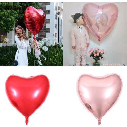 1PC 75cm Heart Shape Aluminum Inflatable Foil Balloons for Birthday Party Decorations Helium Balloon Globos Wedding Decorations