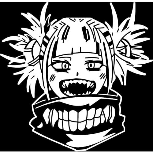 Car Stickers Auto Body Window Motorcycle Side Box Decals for Anime My Hero Academia Himiko Toga