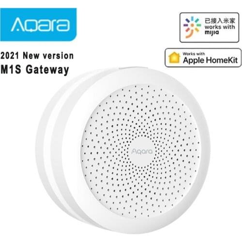 2021 Aqara Newest M1S Zigbee 3.0 Gateway, RGB LED Night Light Hub,Mijia APP Remote Control Smart Home Works with Apple HomeKit