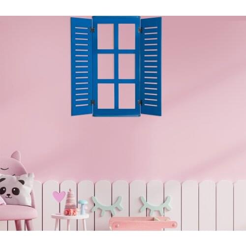 Wooden Blinds Decorative Blinds Wall Shelf Flowerpot Wall Decor Window Model Decorative Window Pattern Home Decoration Garden