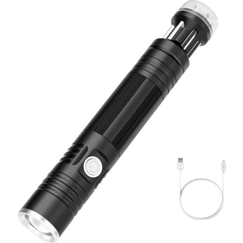 XML T6 Flashlights Hunting Lamp With 6 Screwdriver Tools Set USB Charging 18650 Flashlight Waterproof Hand Torch Zoomable Focus
