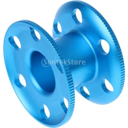 Aluminum Alloy Lightweight Scuba Diving Finger Spool Dive Reel Guide Line Spool Snorkeling Gear Equipment Blue