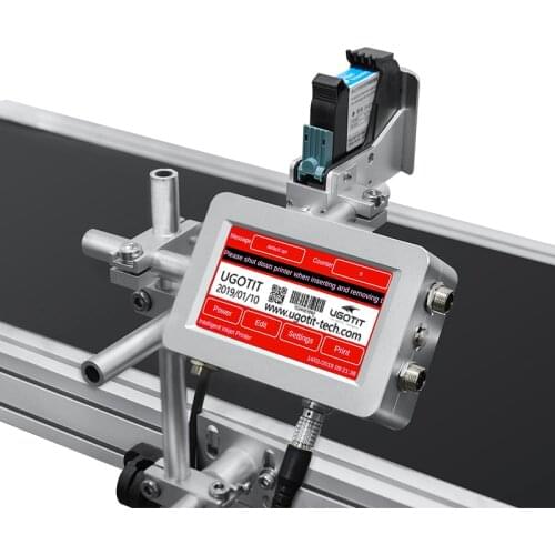 Top on sales 1 2 4 heads ecosolvent Continuous Inkjet Expiry Date Printer banner printing machine