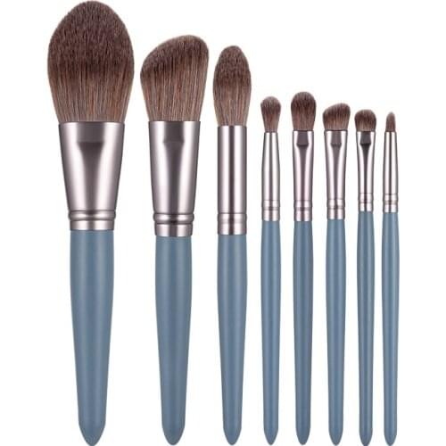 Anmor New 8Pcs Makeup Brushes Set Professional Foundation Eyebrow Eyeshadow Blending Concealer Make Up Brush Portable Cosmetic