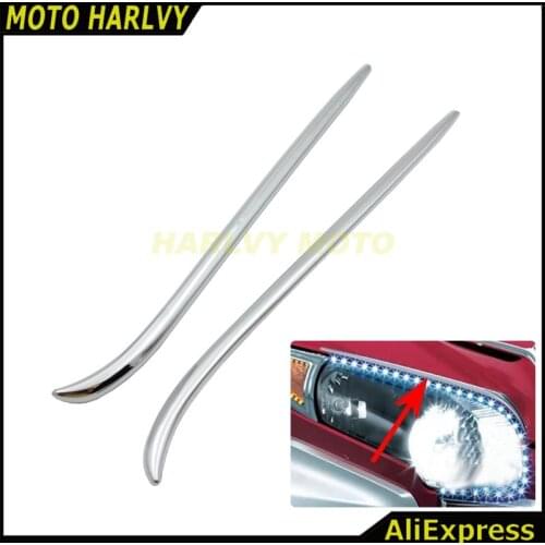 New Left Right Goldwing Chrome Fairing Eyebrows Trim For Honda GL1800 2001-2011 02 03 04 05 06 07 08 09 10