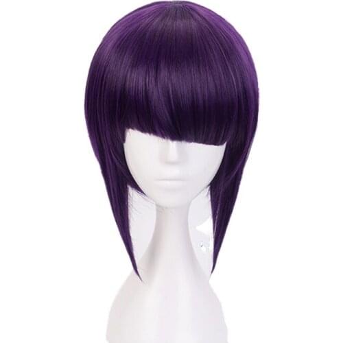 My Hero Academia Cosplay Kyoka Jiro Short Purple Wig Boku No Hero Academia Heat Resistant Synthetic High Temperature Wire Wig