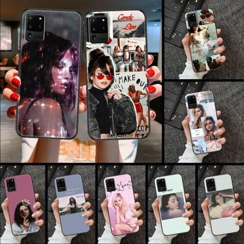 Selena Gomez Phone case For Samsung Galaxy Note 4 8 9 10 20 S8 S9 S10 S10E S20 Plus UITRA Ultra black 3D cell cover painting