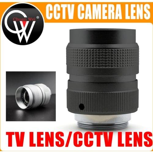 Professional TV Lens/CCTV Lens industrial camera lens for C Mount Camera 25mm F1.4 in Black/Silver