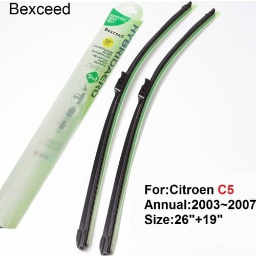 For Citroen C5 26"+19" Bexceed of Car windshield Windscreen wiper blade 2003 2004 2005 2006 2007