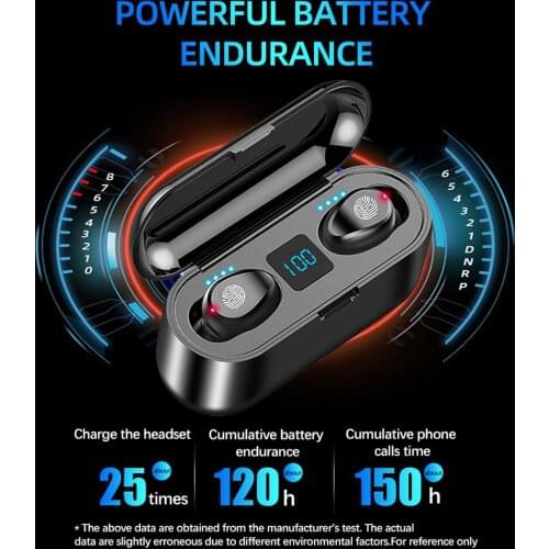 TWS Wireless Headphone Bluetooth 5.0 Earphone Sports Headset 3500mAh Charging Box Stereo CVC 8.0 Noise Reduction Mini Earbuds