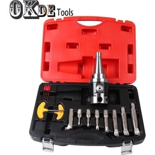 High precision M24 NT50-NBH2084 CNC 0.01 run nout Micro NT50 tool with NT shank NBH2084 system boring heads with 8pcs boring bar