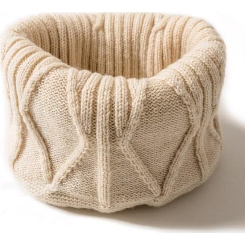 Winter Warm Cashmere Scarves Women Elastic Knitted Scarf Beige Scarf Snood Female Thicken Windproof Unisex Scarves Warm