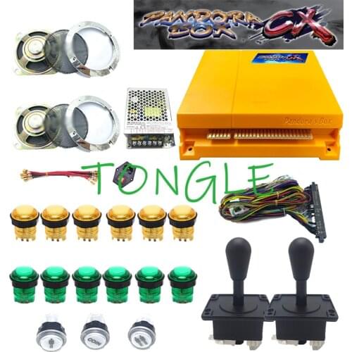 2222 IN 1 jamma arcade kits 2 Player arcade machine complete set parts kit with arcade LED buttons/joystick for pandora box 9D