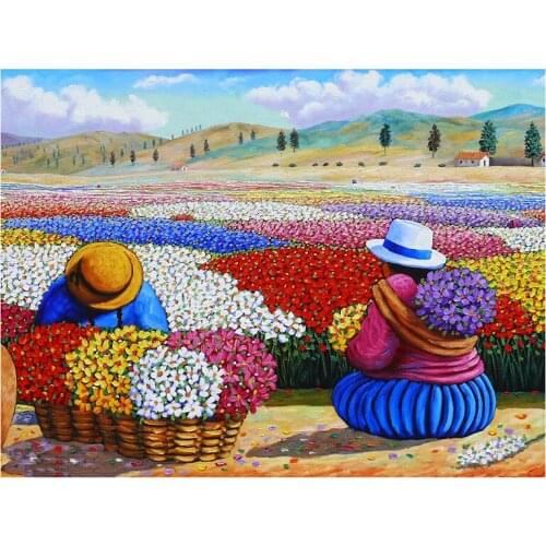 5D DIY Diamond Painting Landscape flower 3D Diamond Embroidery Sale Full Square Picture Of Rhinestones art Decor Painting TY559