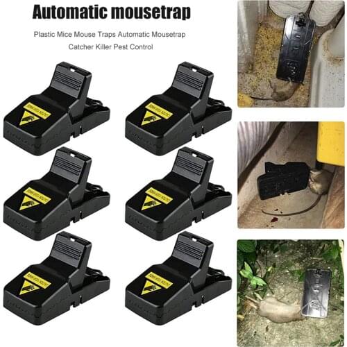 6pcs Mouse Traps Snap Catcher Effective Sanitary Safe Mousetrap Rodent Catcher Pest Control Sanitary Safe For Families