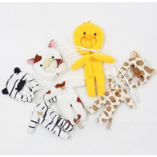 Free shipping Nude Blyth Doll Animals clothes with hat For Mini Blyth doll Suitable For DIY Change Toy Factory Blyth