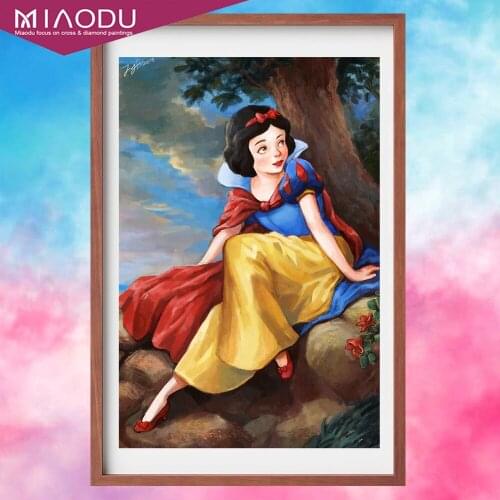 Diamond Painting Disney Snow White 5D DIY Fantasy Cartoon Full Square Round Drill Mosaic Cross Stitch Art Home Wall Decoration