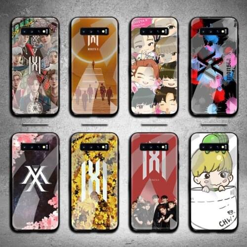 HOTCASHOP Monsta X KPOP Boy Phone Case Tempered Glass For Samsung S20 Plus S7 S8 S9 S10 Plus Note 8 9 10 Plus