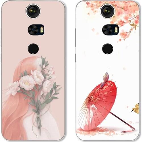 Cartoon Moon Rabbit Case For Protruly V10S,TPU Painted Mobile Phone Shell Lovely Cartoon Color Painting Case.18 Colors