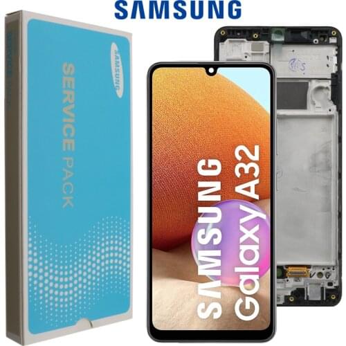 Original 6.4'' AMOLED Display For Samsung Galaxy A32 A325M A325F SM-A325M/DS LCD Touch Screen Digitizer Assembly Repair Parts