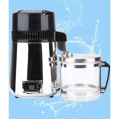 Pure Water Distiller 4L Temperature Controlled Dental Filer Hospital W/Water Bottle