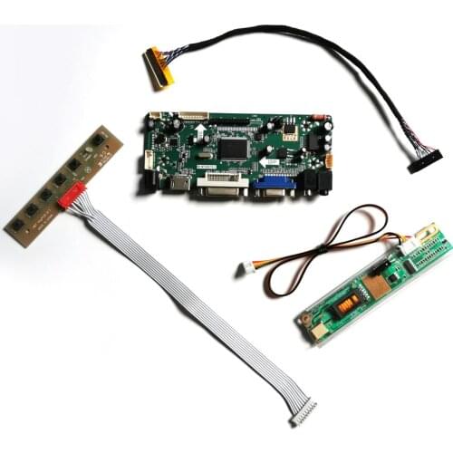 For LTN156AT01-A01/B01/B02 LVDS 30Pin CCFL LCD panel M.NT68676 screen controller drive board 1366*768 15.6" VGA DVI DIY kit