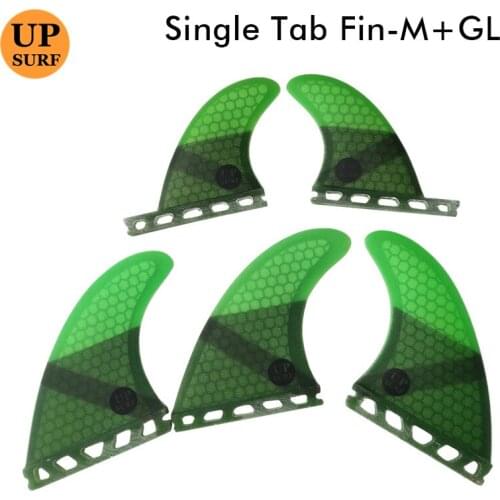 Tri-quad fin set Future G5+GL fins surfboard fins green surf fins Honeycomb Fiberglass