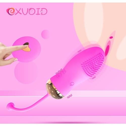 EXVOID Silicone Egg Vibrator Sex Toys for Women Remote Control 10 Frequency G-Spot Massager Vibrators for Woman Adult Products