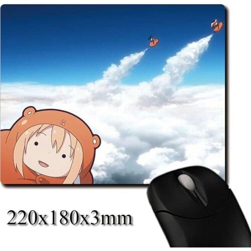 Cute Doma Umaru CG of anime Himouto! Umaru-chan printed Heavy weaving anti-slip rubber pad office mouse pad Coaster Party gifts